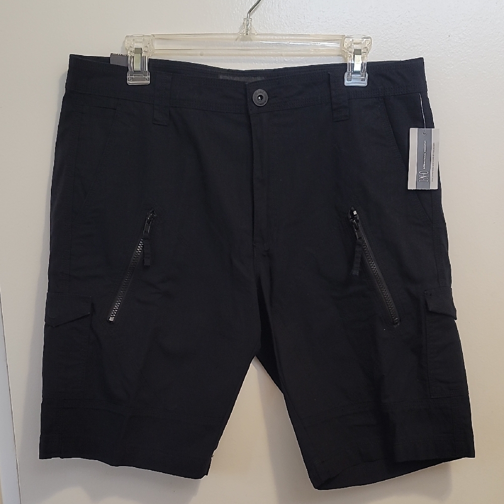 INC International Concepts Mens Black Cargo Shorts NWT Size 33